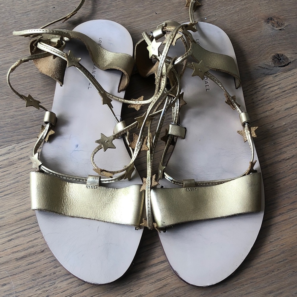Loeffler Randall Starla Gold Wrap leather sandal size 10 - Picture 4 of 5